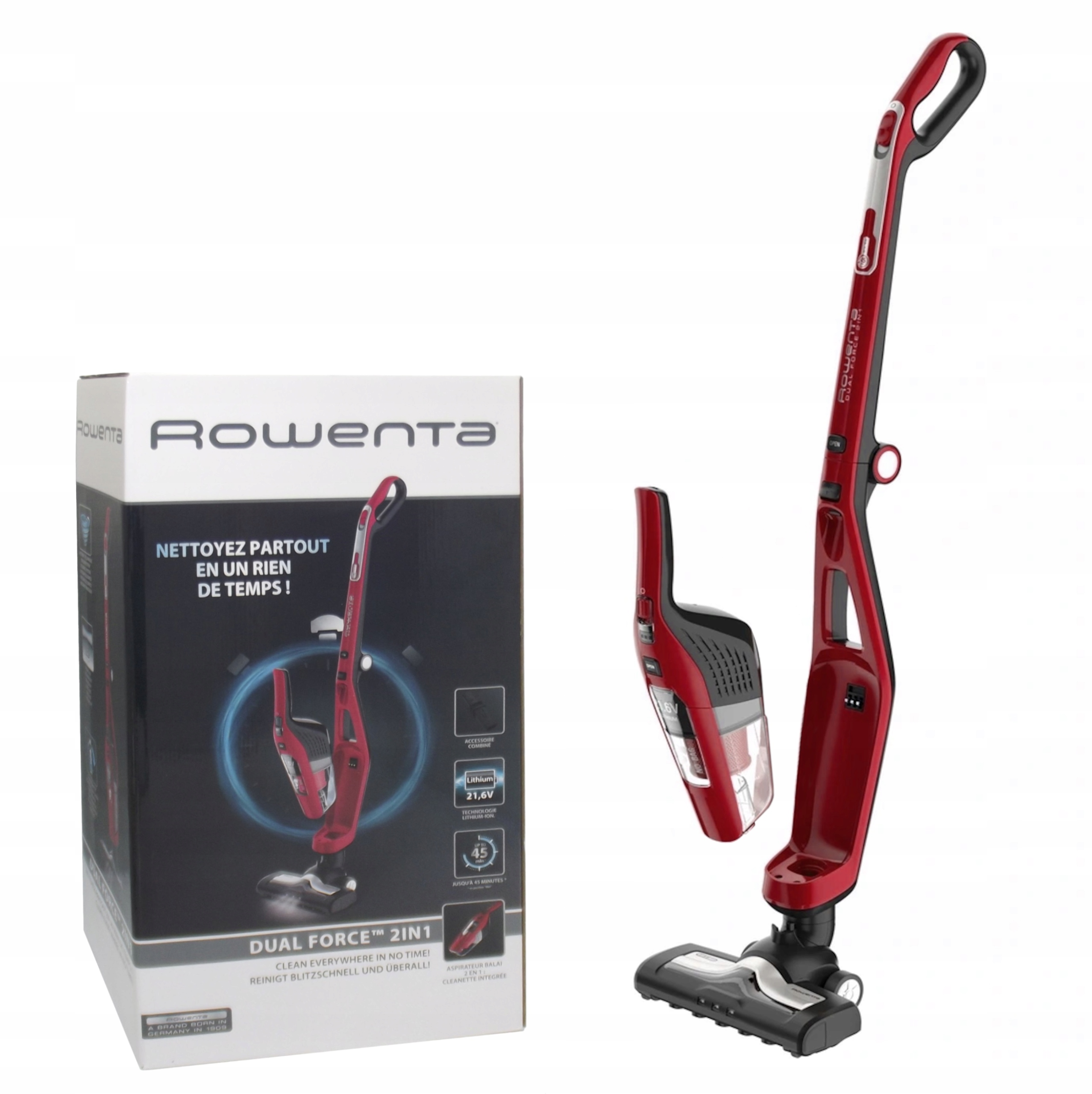 Tyčový vysavač Rowenta Dual Force 2in1 RH6753 21.6V