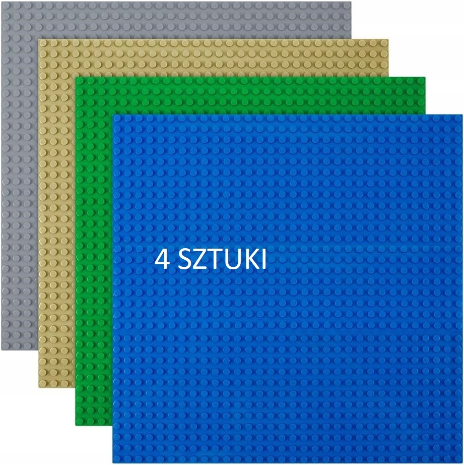 Płytka Konstrukcyjna Do Klocków Podstawka 25,5 X 25,5CM 4 Sztuk Zestaw