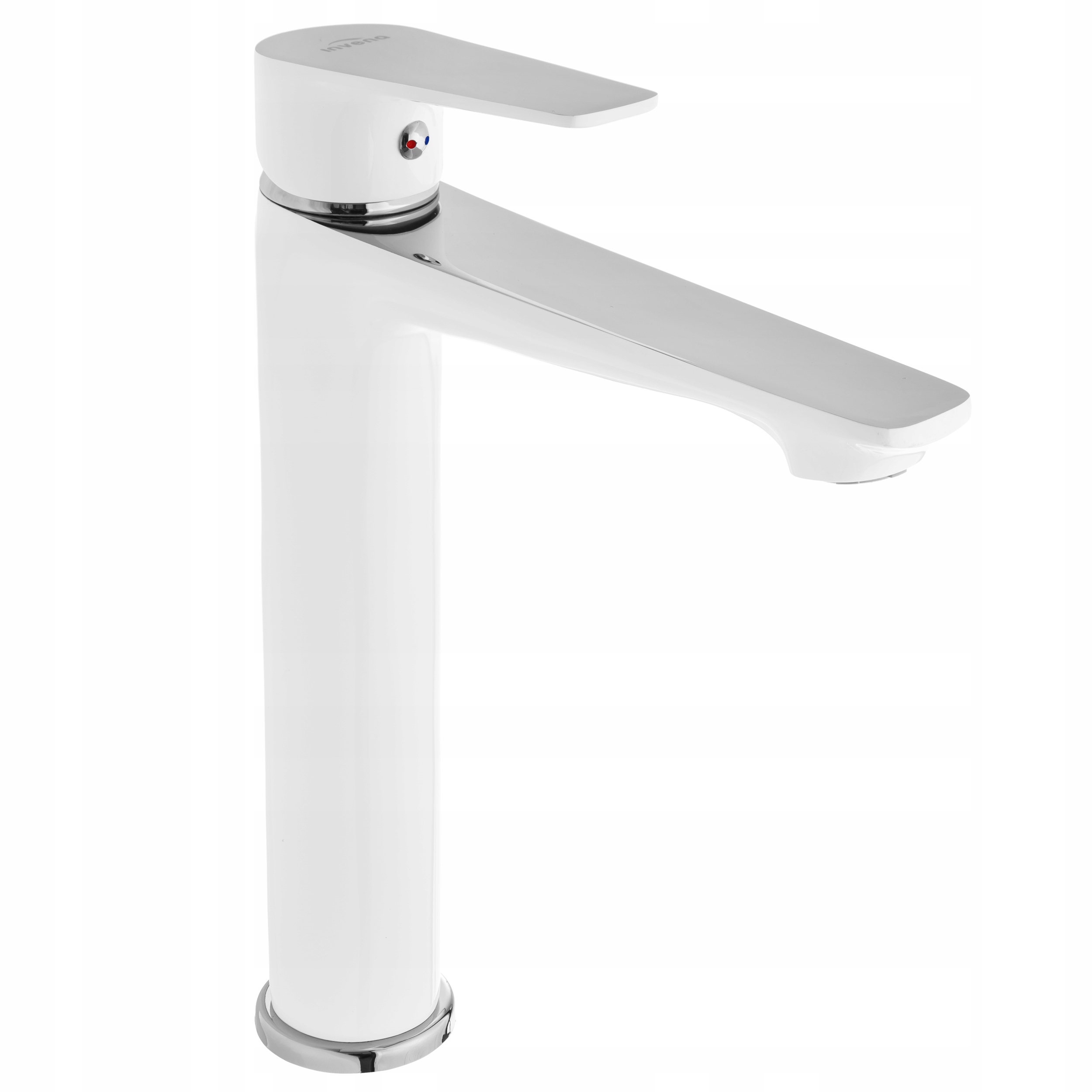 Vysoká umývadlová batéria Dokos biela