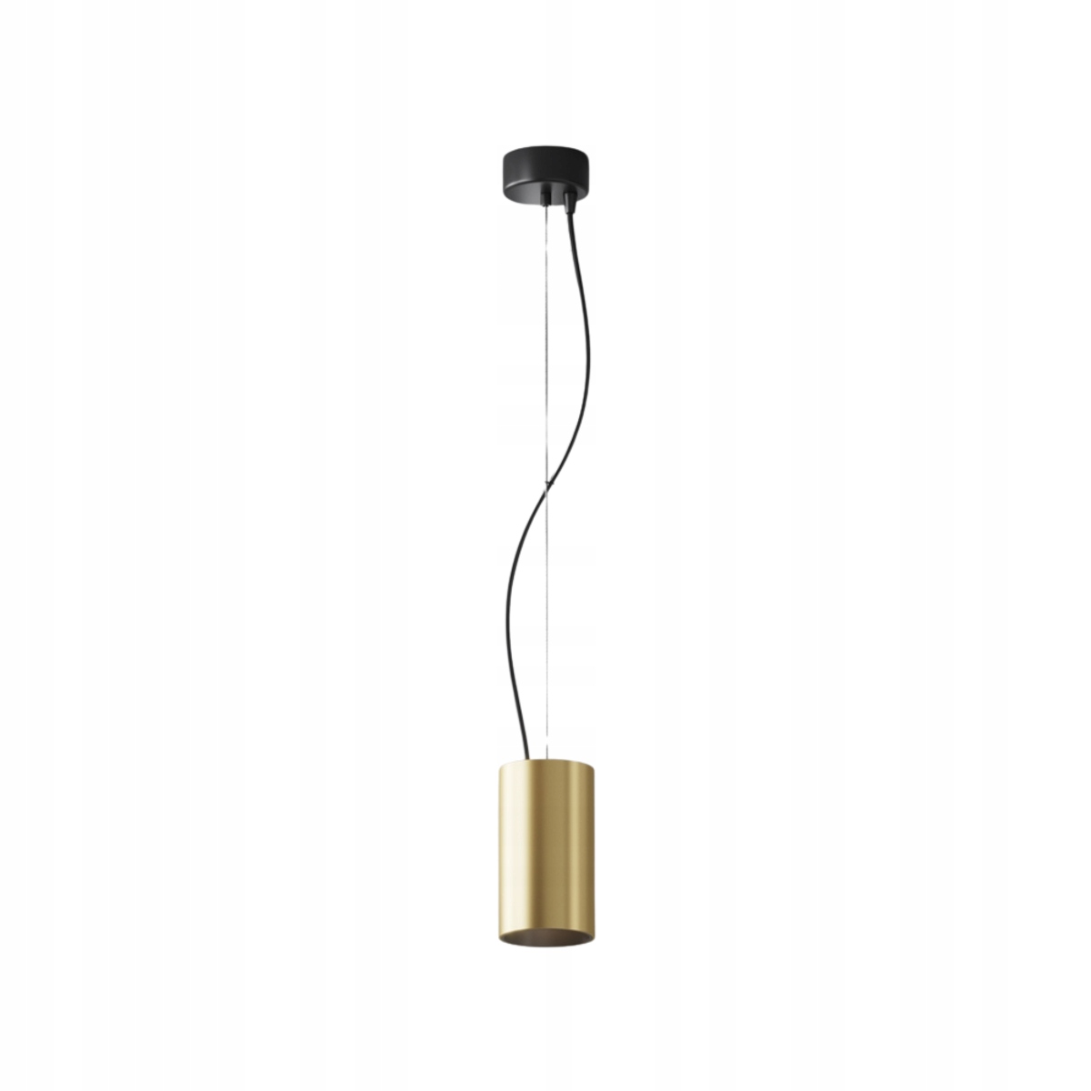 Závěsné svítidlo černo-zlaté trubice Ø7,5cm Led 15W, Efir Maytoni