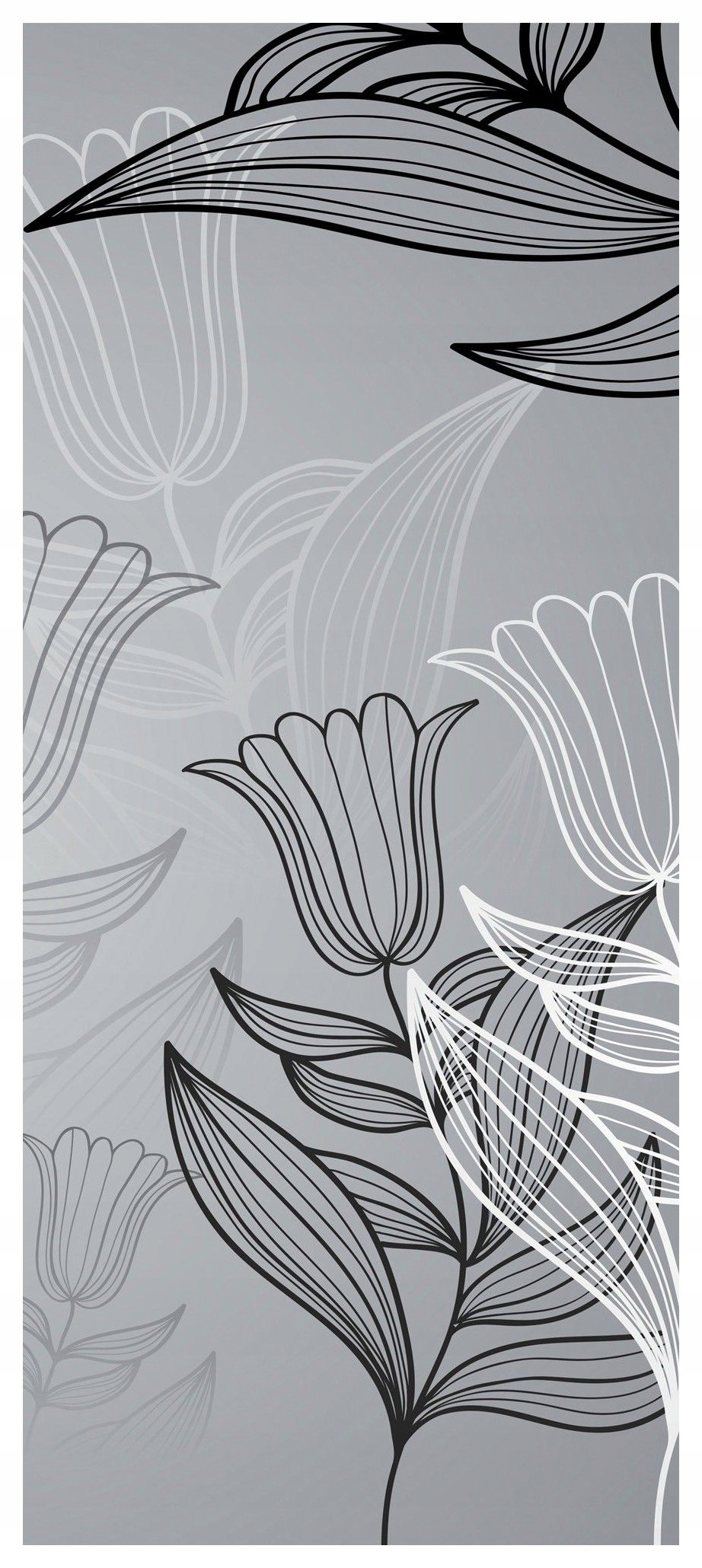 Samolepka Fototapeta Tulipány Styl a elegance 91x211 Květiny do interiéru