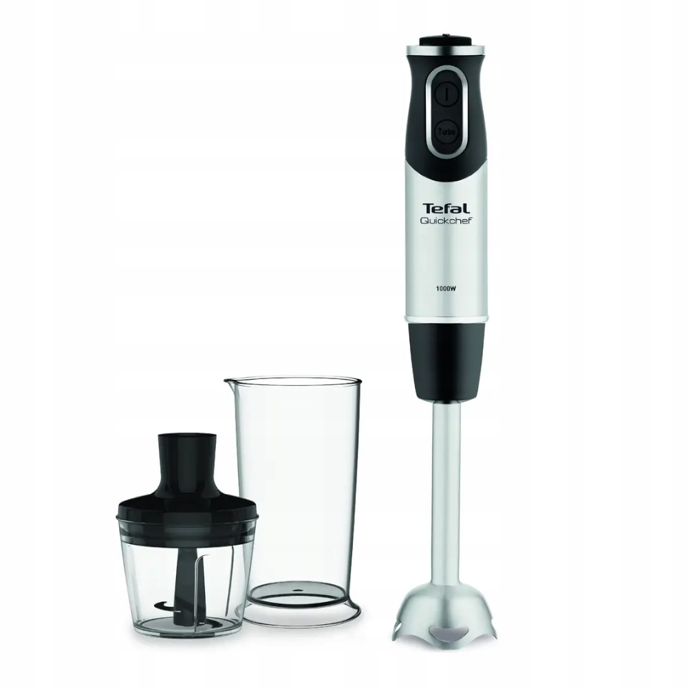 Tyčový mixér Tefal Quickchef 2v1HB659838, černo-stříbrný