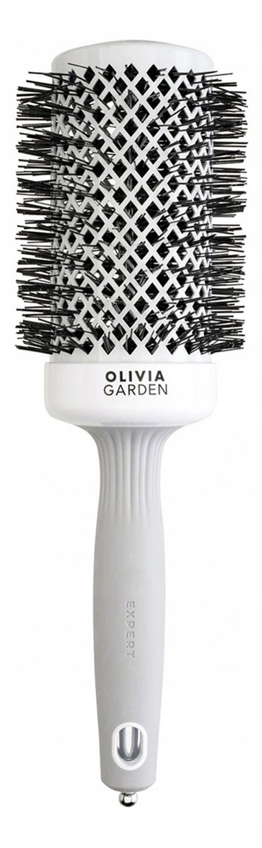 Olivia Garden Expert Blowout Shine modelovací kartáč White/Grey