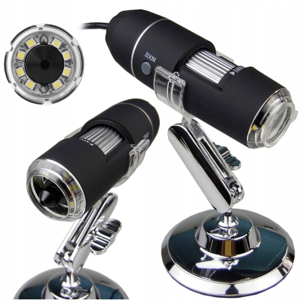 

Mikroskop Cyfrowy 1600x 2mpx Usb Widok na Komputer