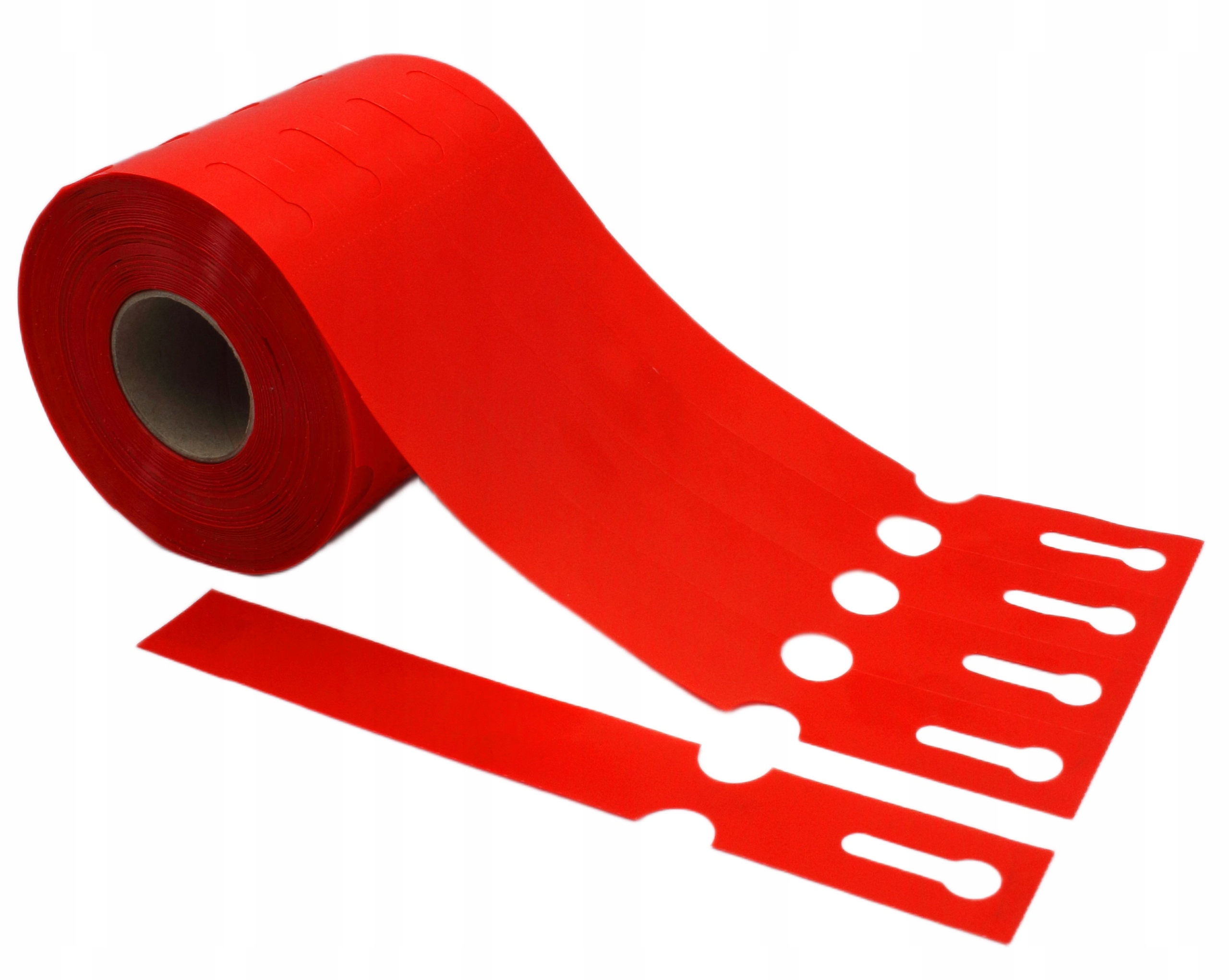 Smyčkové zahradnické/sadové etikety Červené 200x25 mm (25x200) 1000 ks