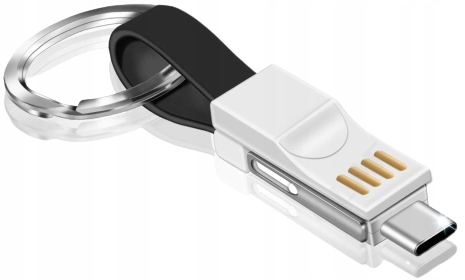 

Przewód Kabel Brelok 3W1 Lightning Usb-c Micro Usb