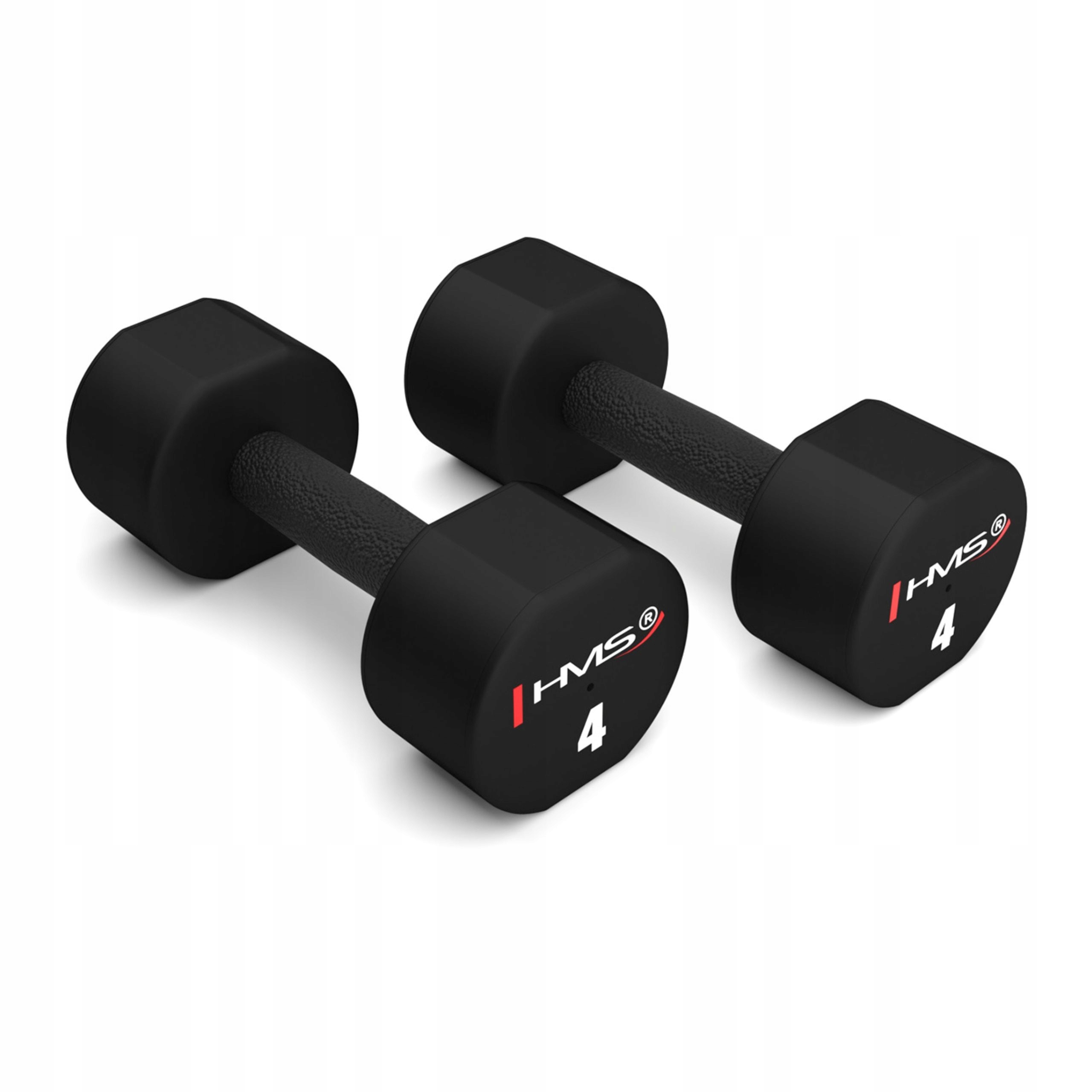 Tréninkové činky polyuretanové Tpu sada 2 x 4 kg Hms HPT04