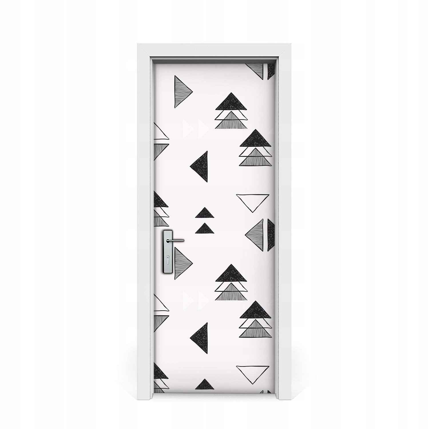 

Naklejka na drzwi okleina Wzór trójkąty 75x205