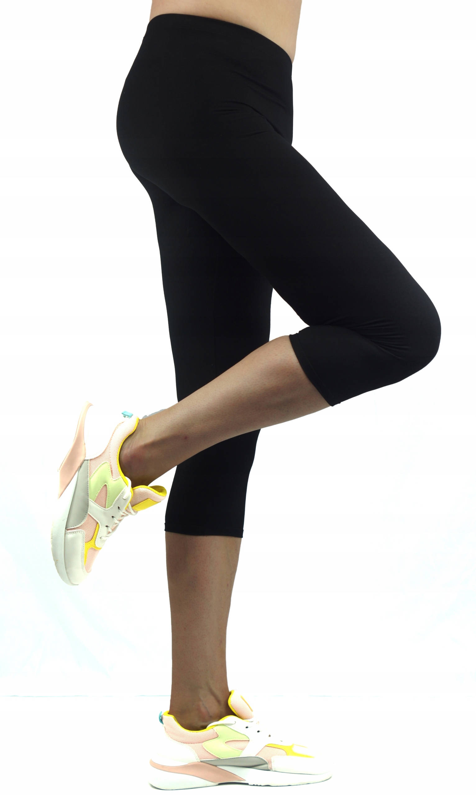 LEGGINSY RYBACZKI Bawełniane 3/4 R02 CZ r.S/M Rodzaj klasyczne