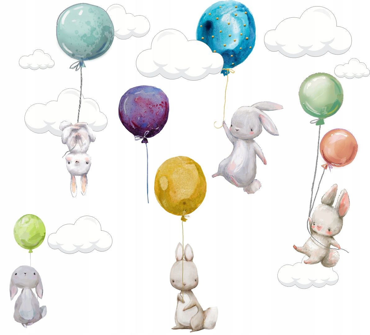 

Zwierzęta Leśne Balony Naklejki Ścienne 100x100