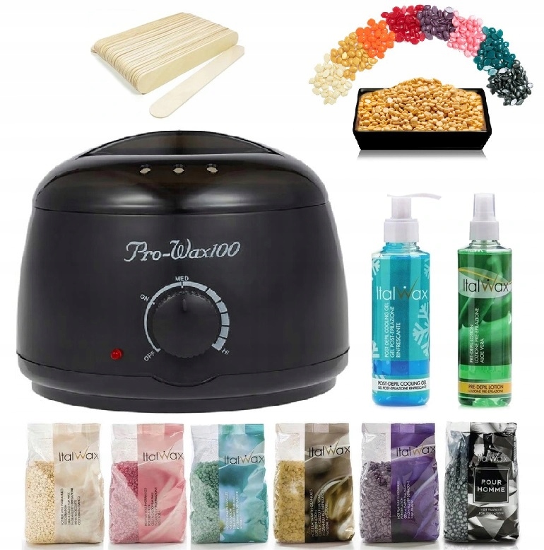 

Zestaw do depilacji 1000g Wosk Italwax podgrzewacz
