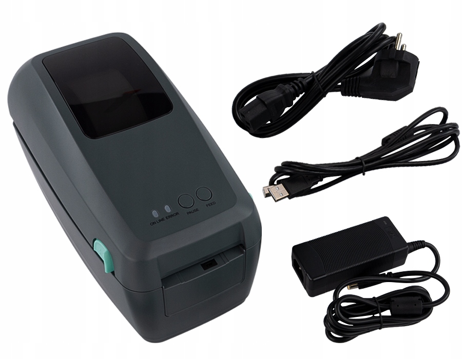 DRUKARKA KODÓW KRESKOWYCH I OPASEK 203 DPI BIURKOWA TERMICZNA USB RS232 LAN Prędkość druku 203.2 mm/sek