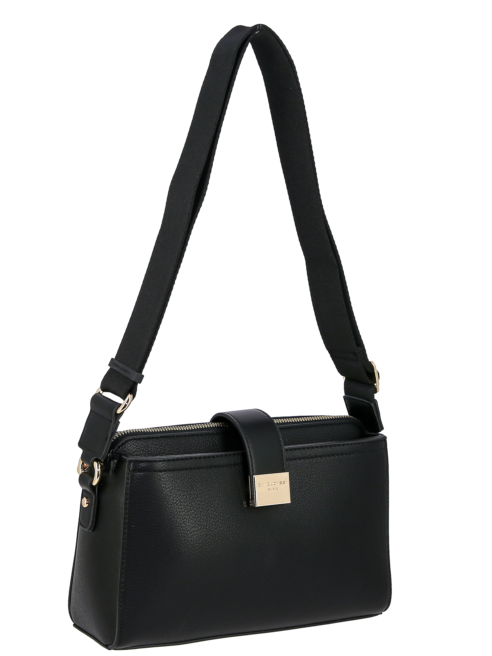 Dámská kabelka přes rameno David Jones z eko kůže černá