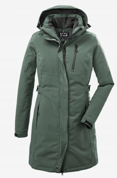 Killtec Outdoorová bunda, dámská bunda, parka, velikost 36, zelená