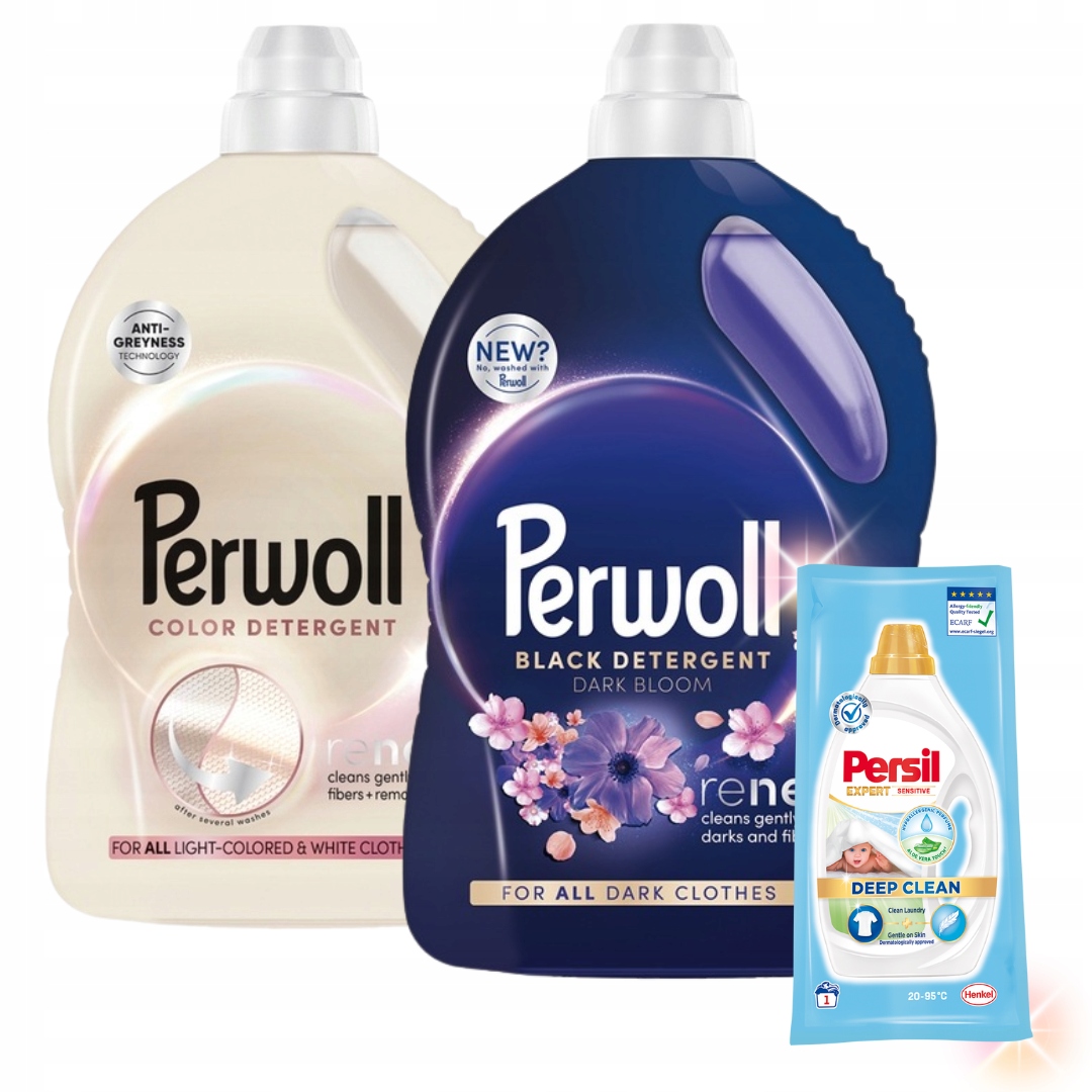 Perwoll Renew Dark Bloom Light Colors Tekutý prací prostředek 6 l 120 pr Dárek