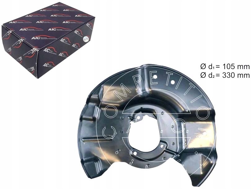 OSŁONA TARCZY HAM.PRZEDIA LEWA AIC