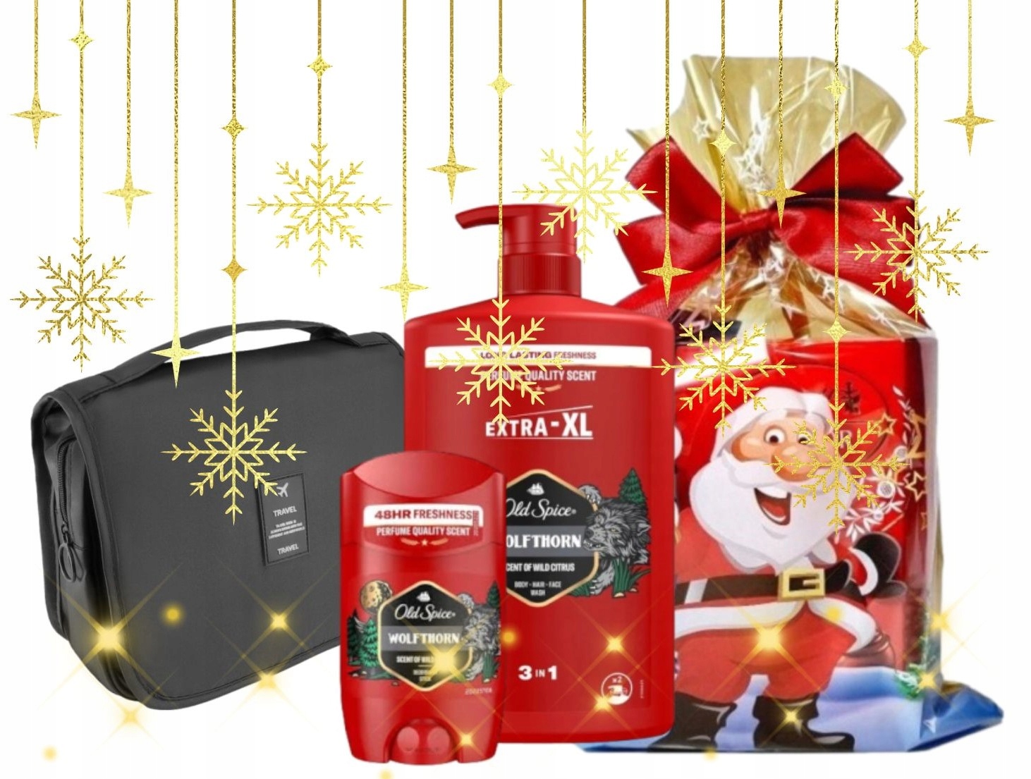 Velký Dárková Sada pro muže Old Spice Wolfthorn Kosmetická taška