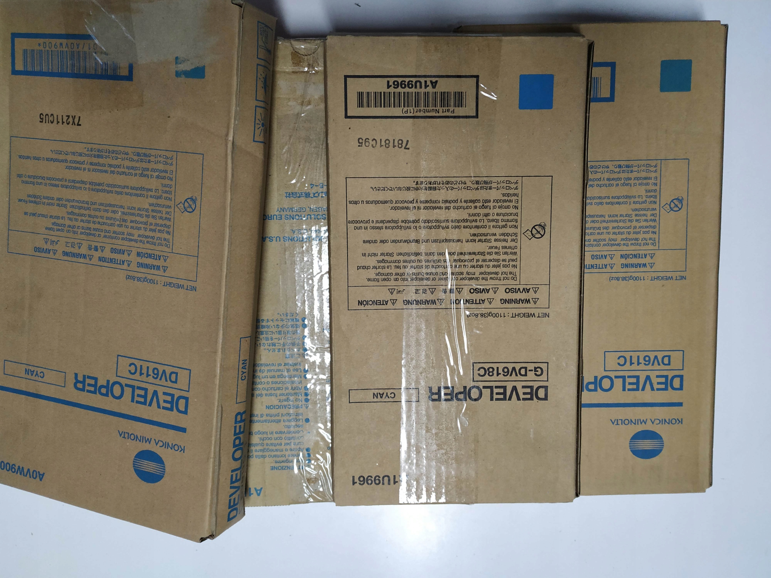 Minolta Originál nie čínsky DV-610 Cyan DV610 C5500 C6501 C6000 DV617 Príležitosť