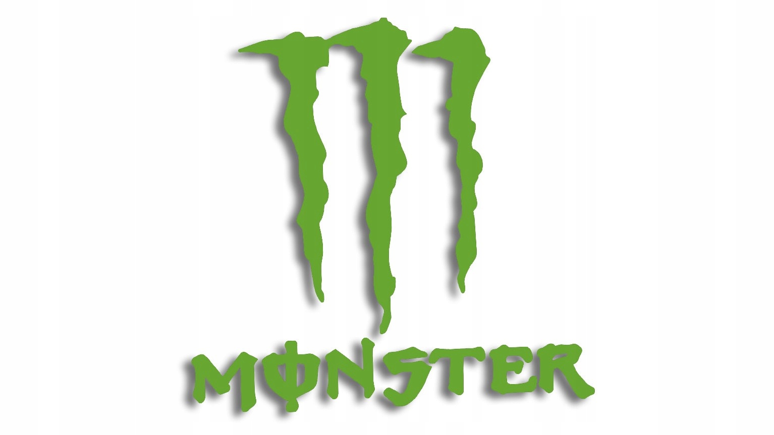 

Wycinana naklejka Monster jasna zielona