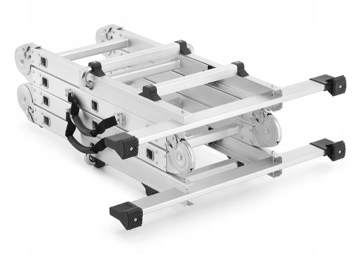 Drabina przegubowa teleskopowa HIGHER 4x3 + podest roboczy — 18