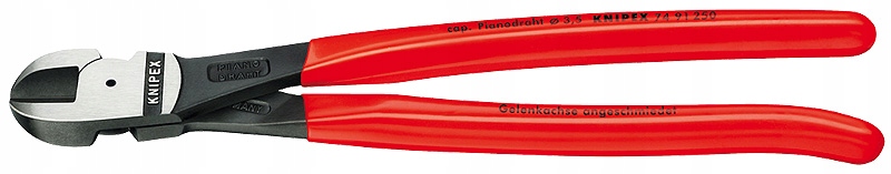 Knipex 9491250 Szczypce Boczne, Szczypce Tnące Środkowe 250MM 94 91 250