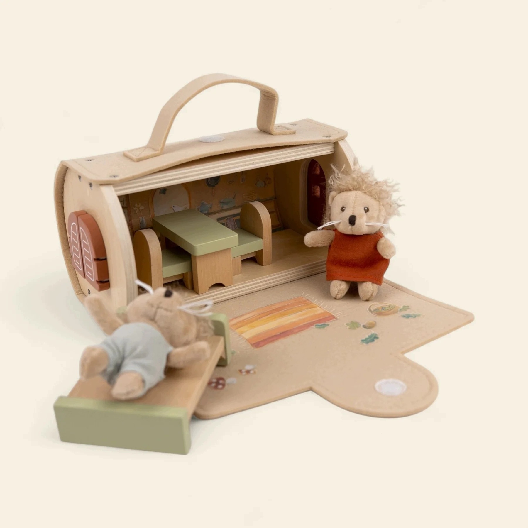 Egmont Toys: przenośna Chatka z bali z figurkami jeży 710004