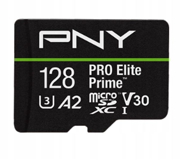 Karta pamięci Pny microSDXC Pro Elite Prime 128GB V30 A2 czytnik