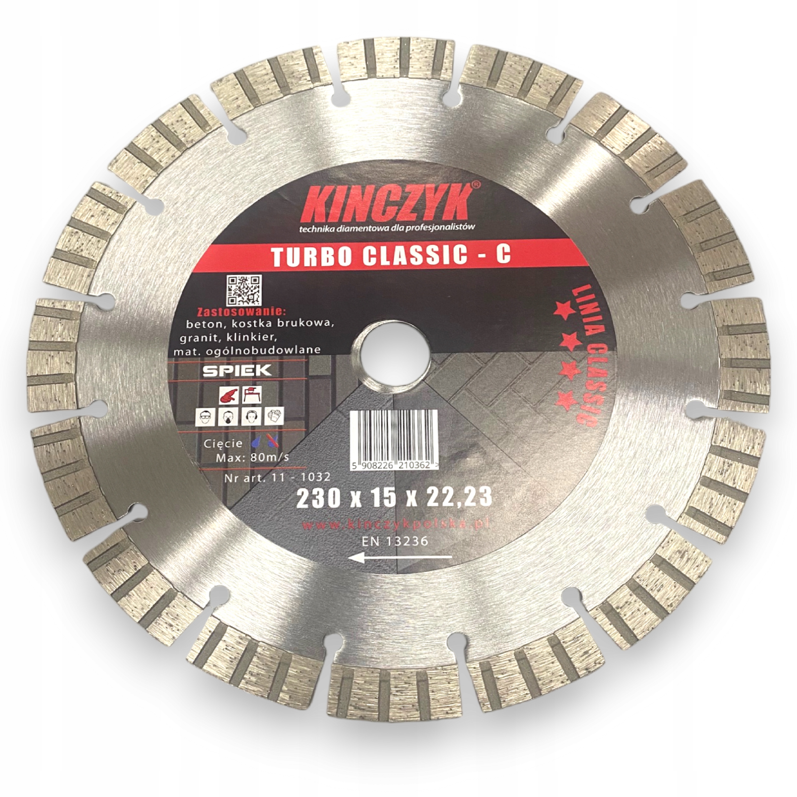 Tarcza Diamentowa Kińczyk Turbo Classic-c 230mm