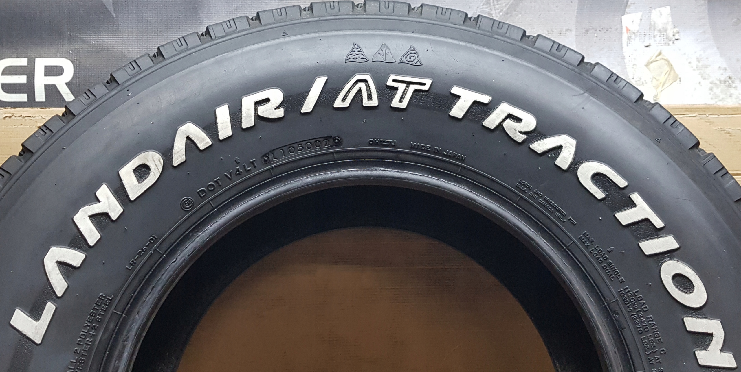 4x OPONA TERENOWA 265/75 R16 112/109Q FALKEN RV LANDAIR AT TRACTION 4x7mm Marka Falken