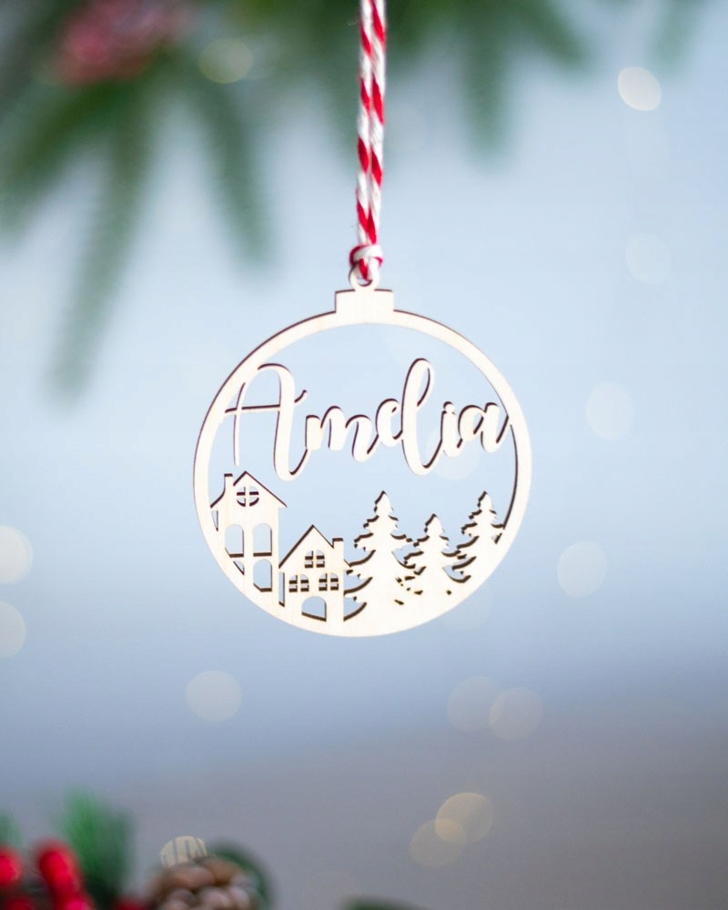 BOMBKA Z IMIENIEM DREWNIANA ŚWIĘTA MIKOŁAJ MIASTO Kod producenta 012_012_001