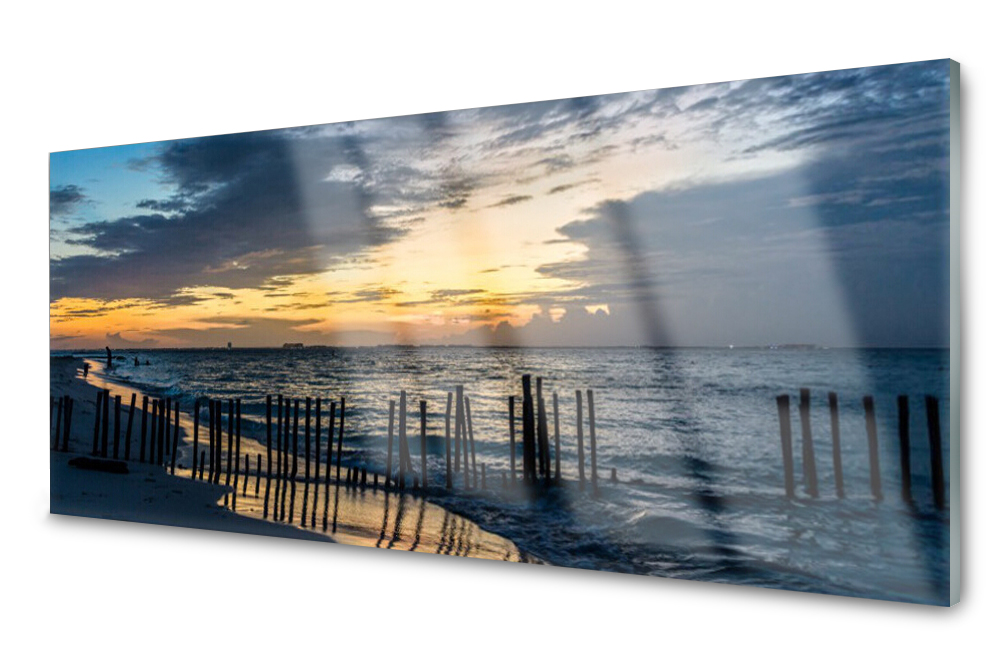 

Panel szklany do kuchni Morze Plaża 125x50