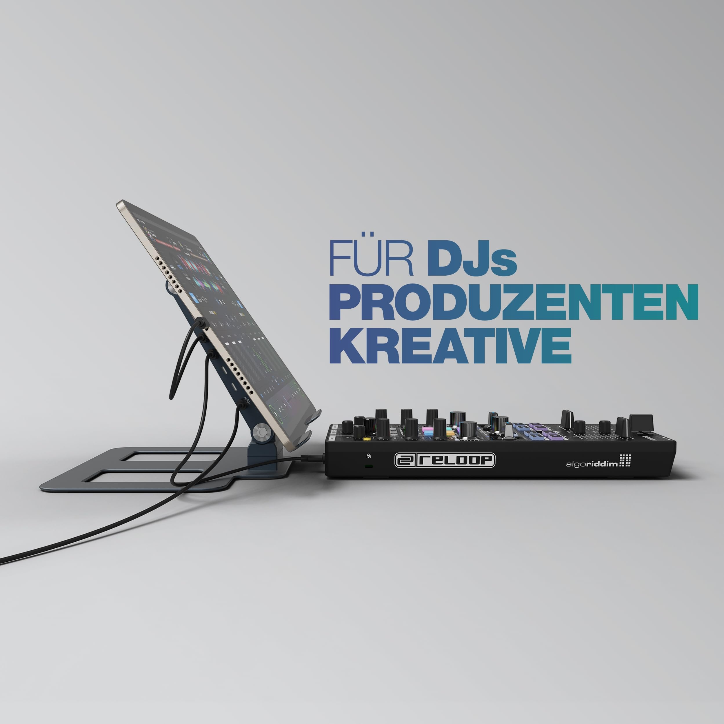 RELOOP ALUMINIOWY UNIWERSALNY STOJAK Z OBROTOWĄ PODSTAWKĄ POD LAPTOP — miniatura 4