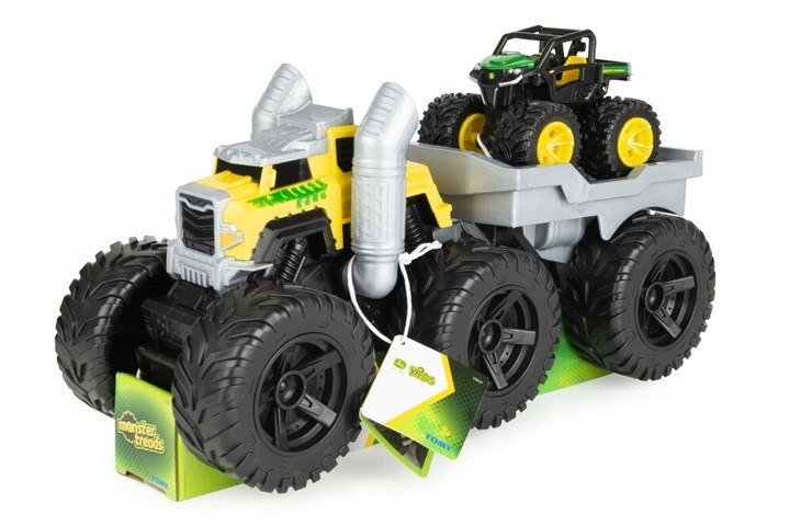 John Deere Monster Treads Roaring Rev Up Hauler zestaw Tomy