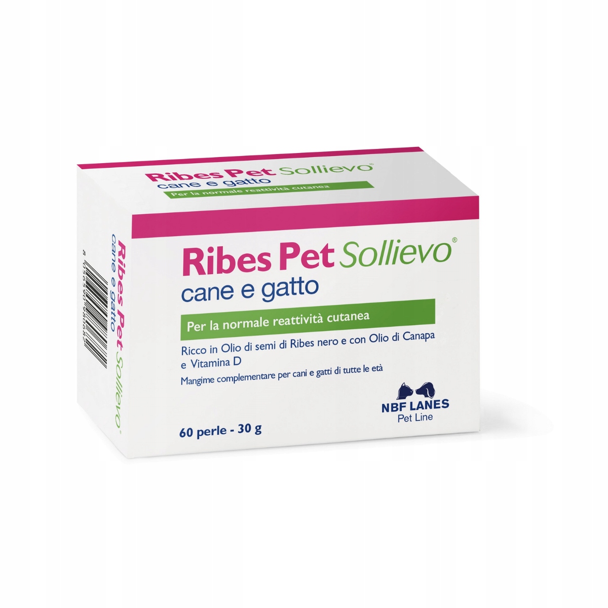 Ribes Pet Sollievo Cane E Gatto atopie, kožní onemocnění 60 tab Nbf Lanes