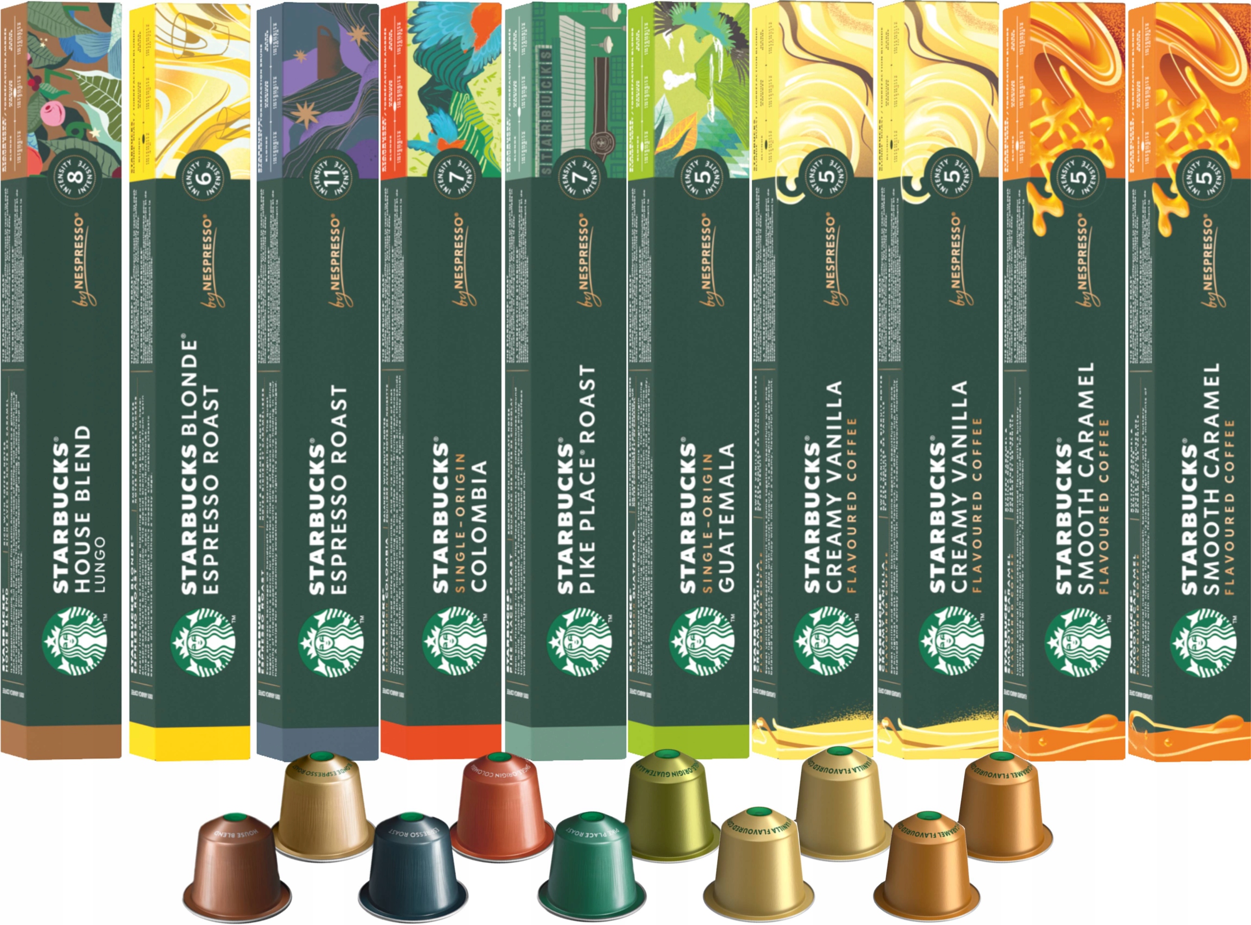 Levně Sada kusů kapslí Nespresso Starbucks (10 x 10 kapslí)