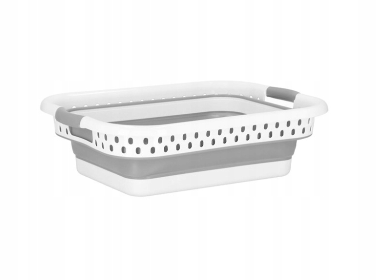 MISKA SKŁADANA SILIKONOWA DUŻA 36L KOSZ NA PRANIE SKŁADANY Kształt prostokątny