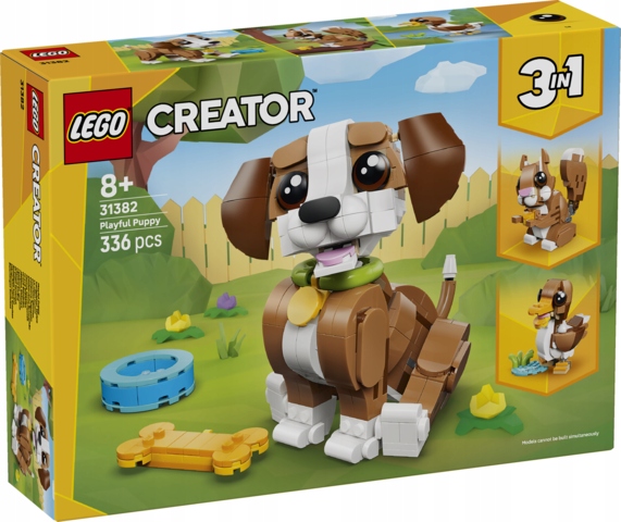Stavebnice Sada Lego Creator 31382 Roztomilá zvířátka zkažený štěně 3v1