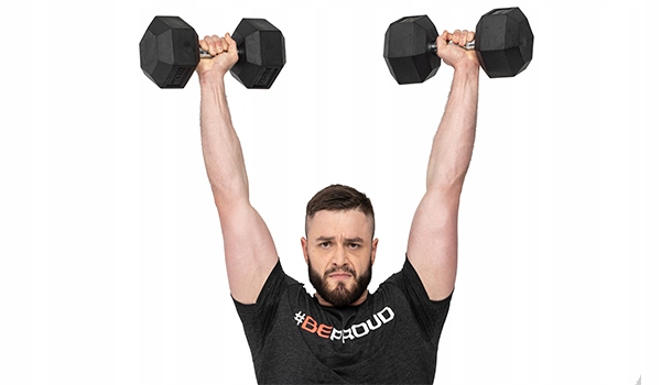 20KG HANTEL HEX OGUMOWANY DO ĆWICZEŃ PROUD Waga 1x 20 kg