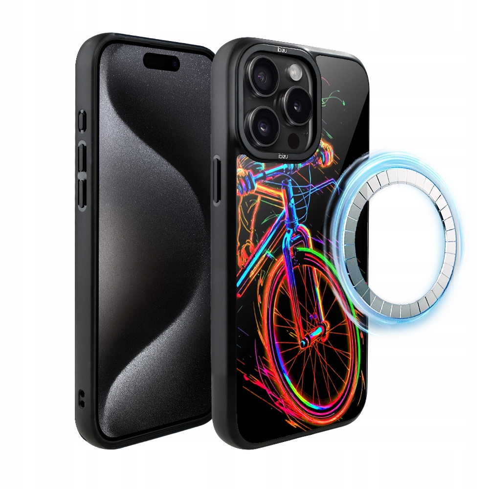 Pouzdro pro iPhone 15 Pro Max Ibizu DropGuard Matt s MagSafe, cyklistická vibrace