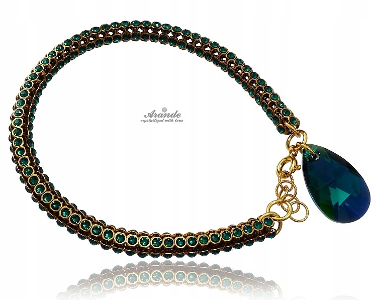 Krystaly Náramek Emerald Gold Crystallized
