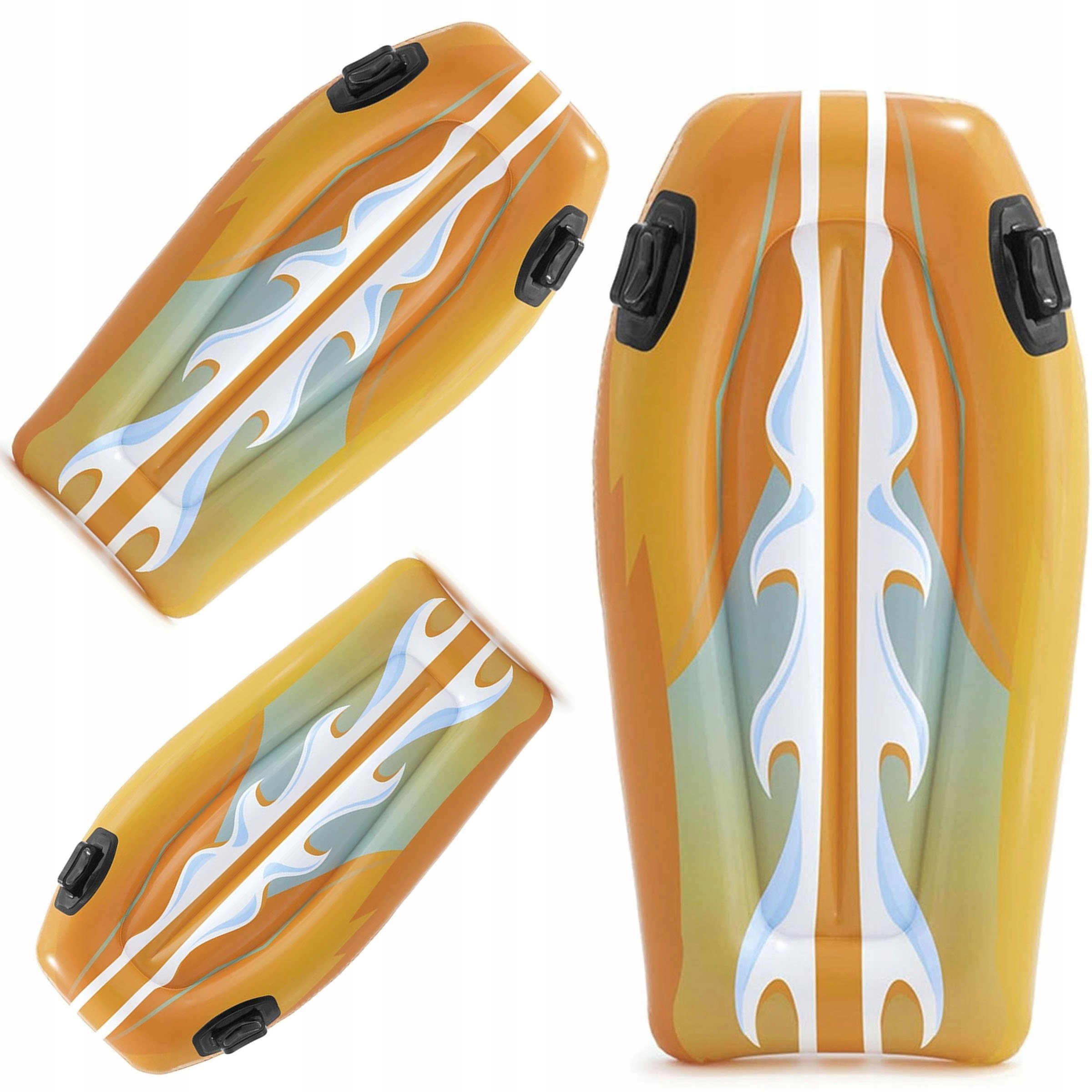 Dmuchana deska do pływania, materac Intex 112 x 62 cm - POMARAŃCZOWA EAN (GTIN) 6941057451657