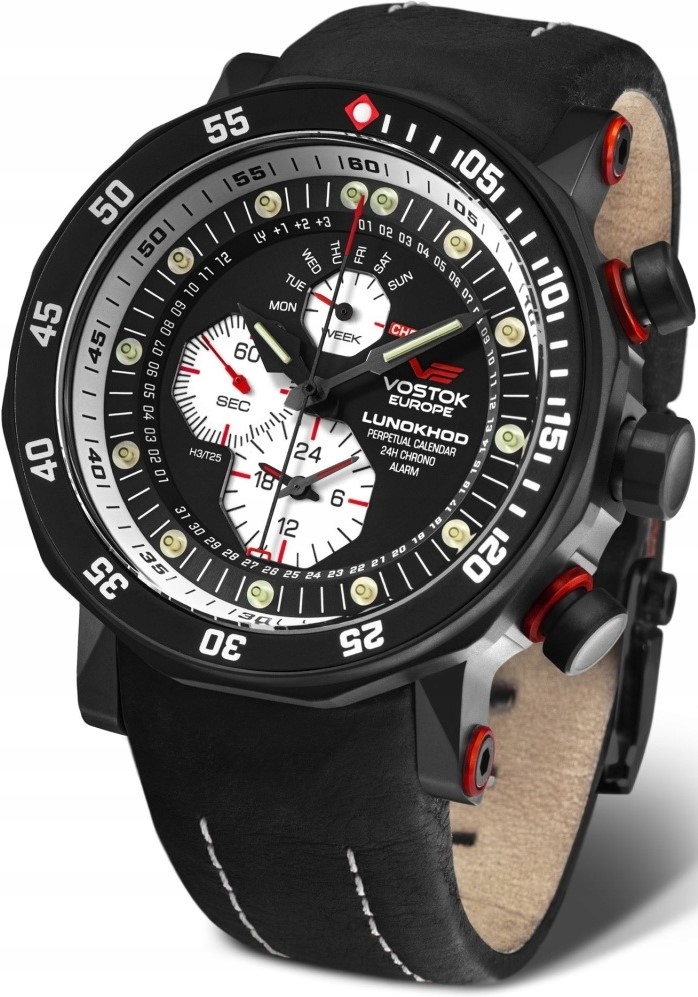 Nové originální hodinky Vostok Europe YM86-620C635 Lunokhod-2 na řemínku, krabička