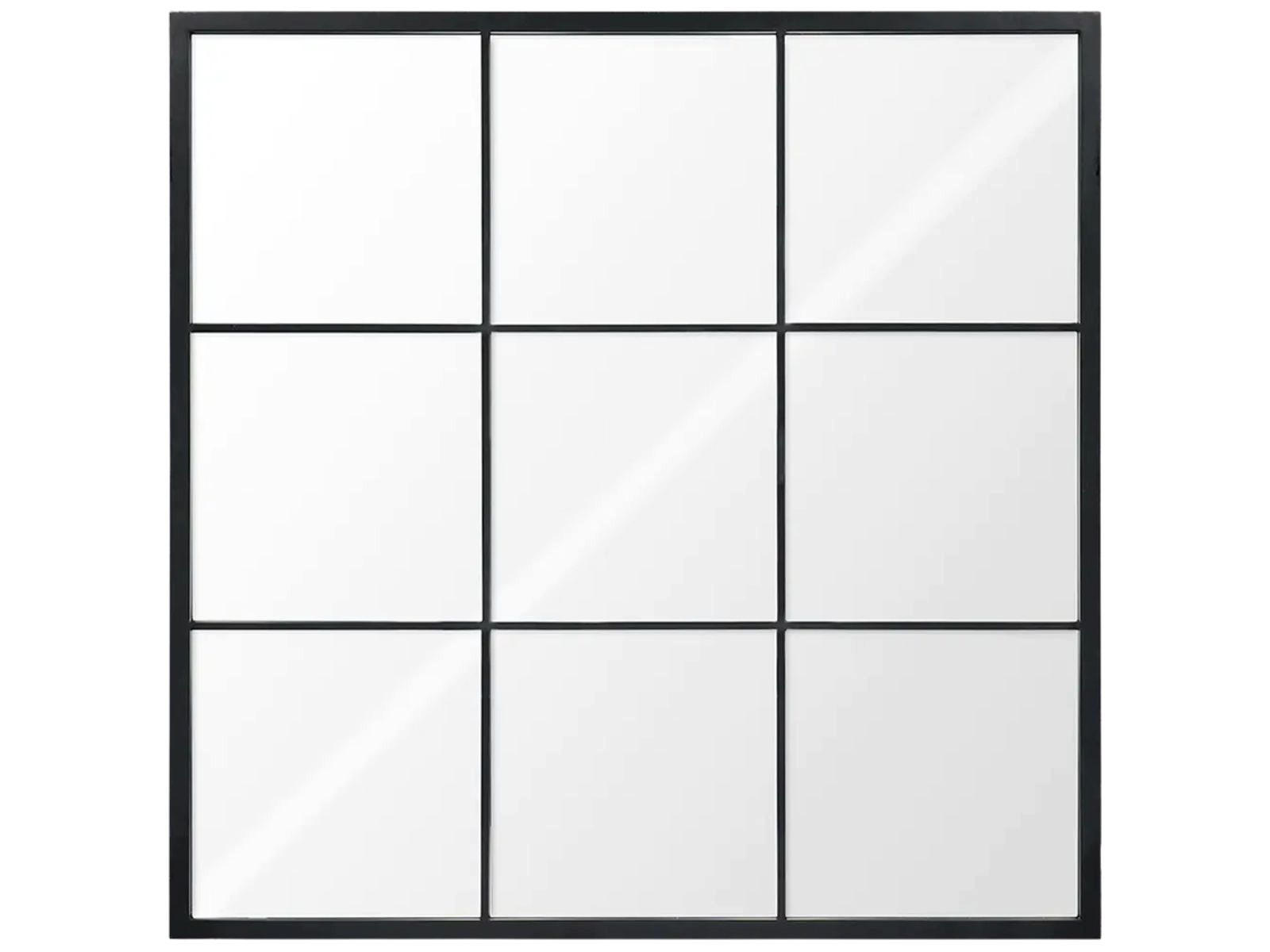 Vonkajšie Zrkadlo 90x90 cm Kovový rám Do Záhrady Terasa štvorcový