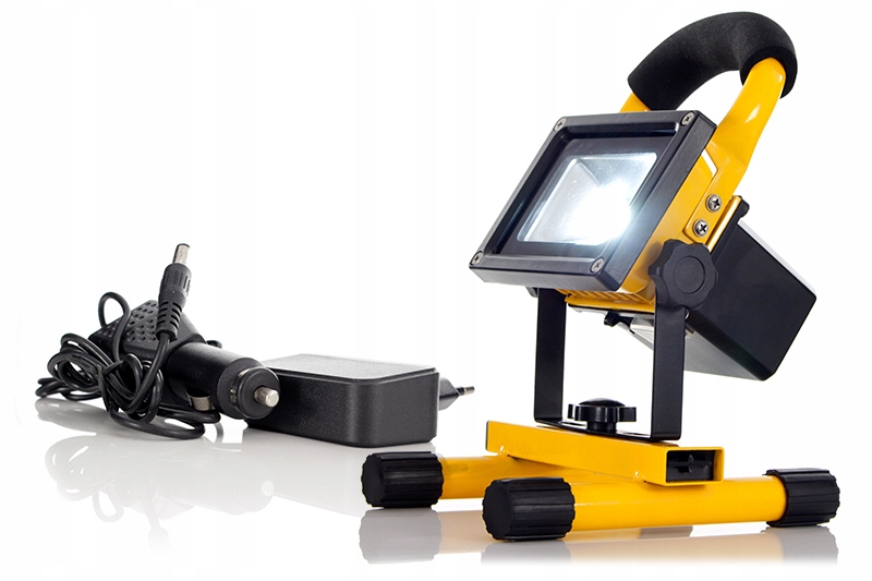 Lampa Led Halogen Reflektor Bezprzewodowy Akumulatorowy IP65 10W