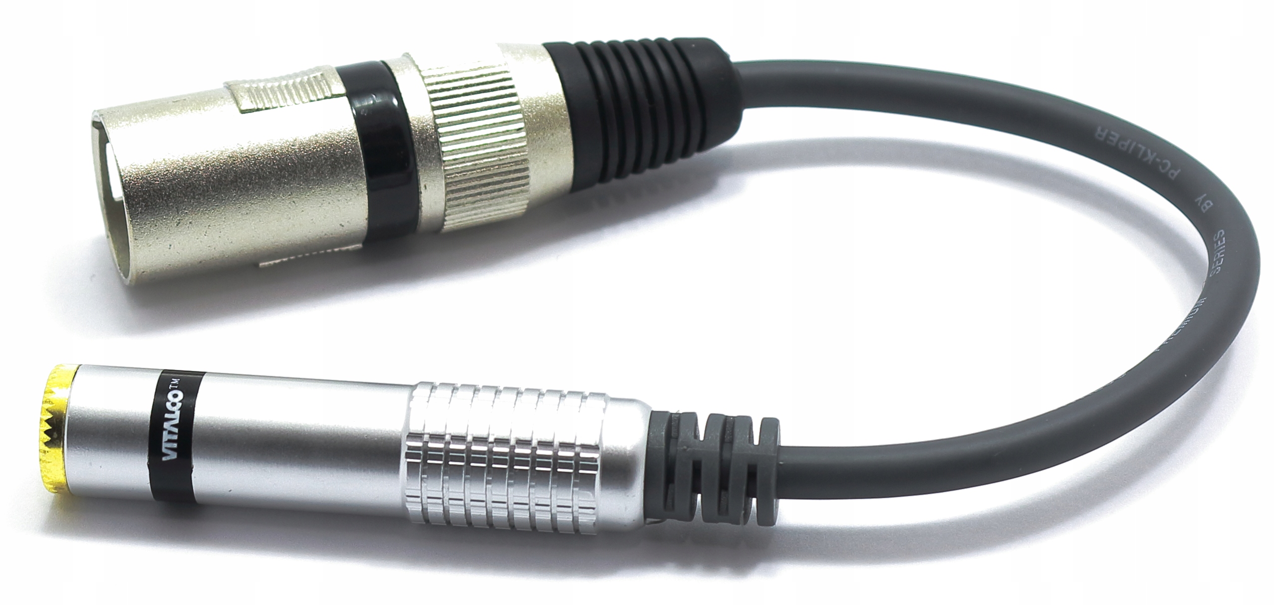 ADAPTER PRZEJŚCIÓWKA XLR MĘSKI GNIAZDO JACK 6.3 STEREO VITALCO Marka Vitalco