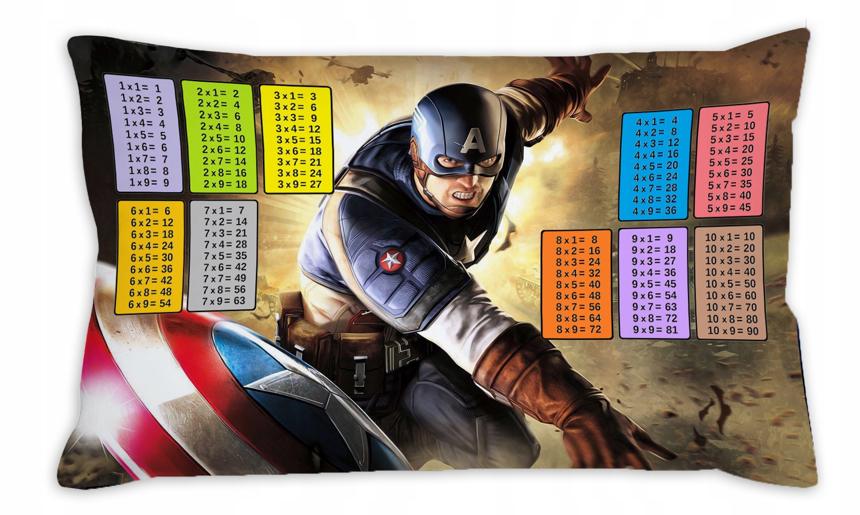 Avengers Poduszka Prezent Tabliczka Mnożenia