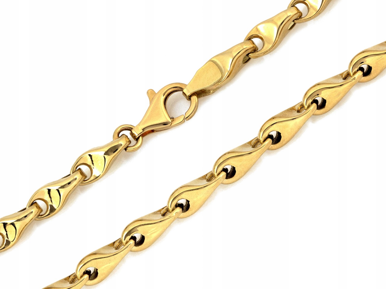 Zlatý řetěz 14k 585 17.3g, šířka 5 mm, velikost 55 jako dárek