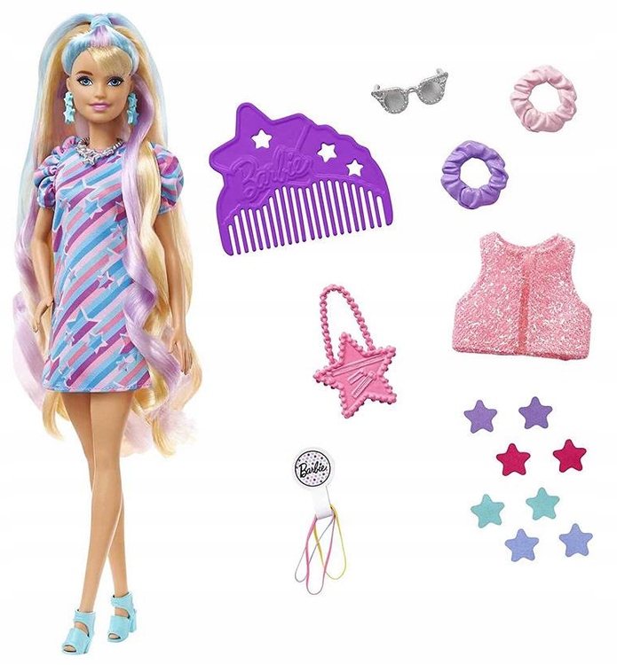 

Barbie Lalka Totally Hair Gwiazdki HCM88 Mattel