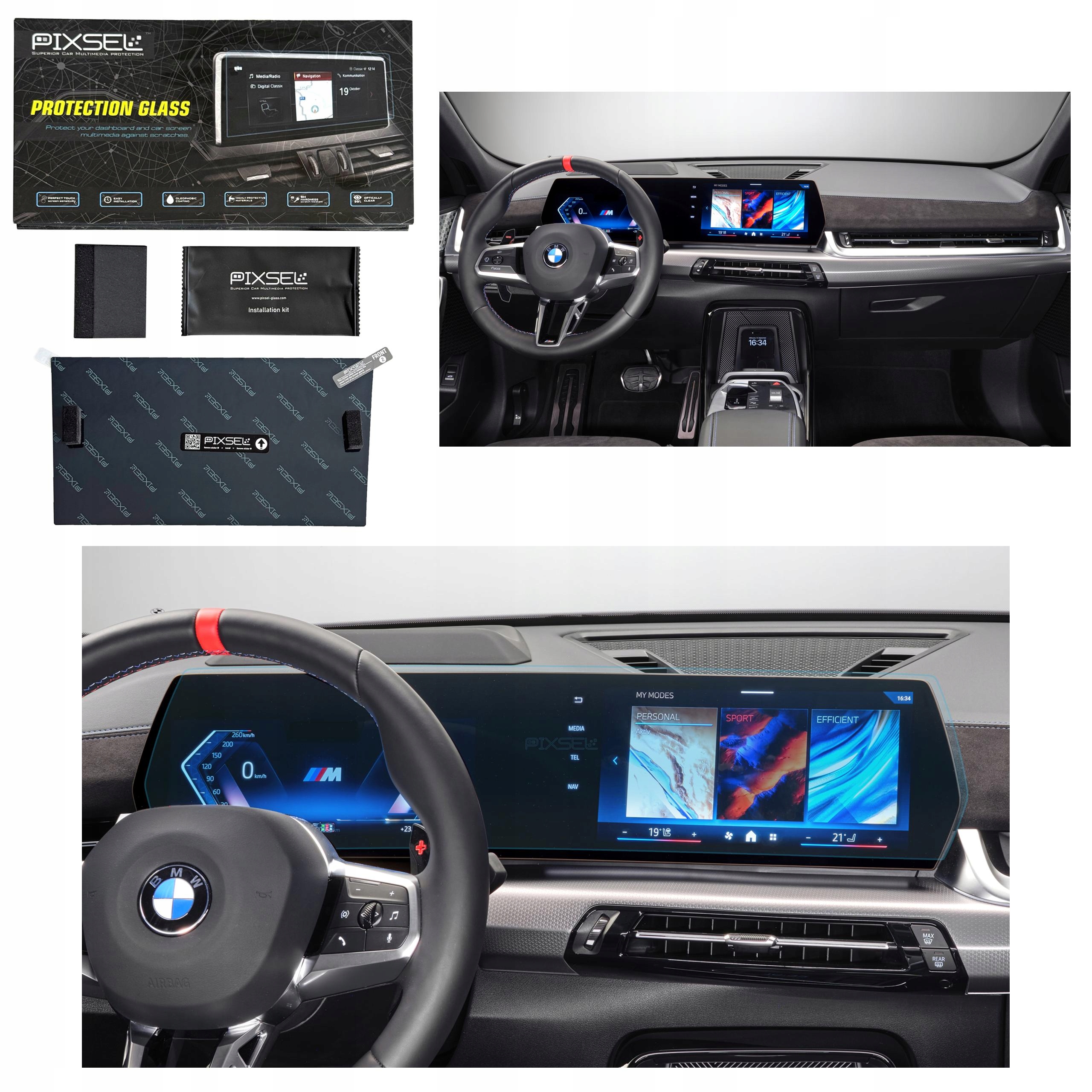 Antyodciskowe Matowe Szkło Ochronne Bmw X2/X2M-26.2“ 2023-U10