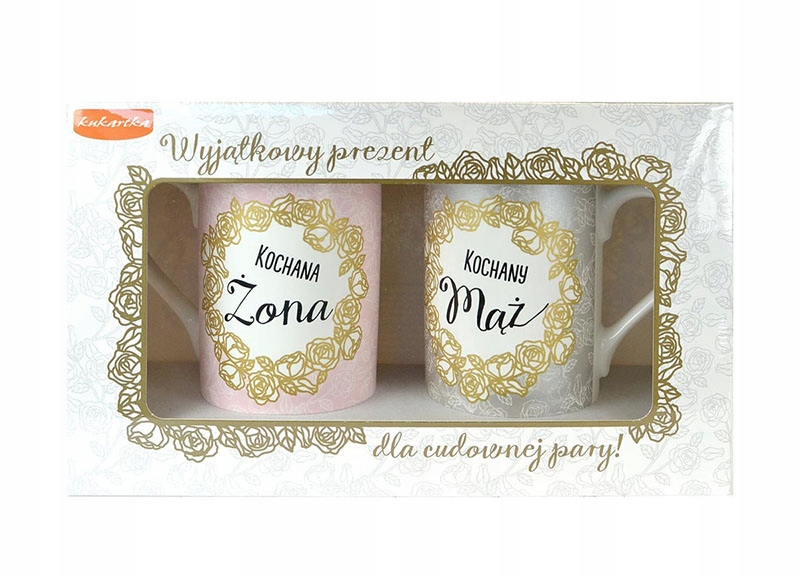 FILIŻANKI NA ŚLUB ROCZNICĘ ZESTAW KUBKÓW ŚLUBNYCH ŻONA/ MĄŻ `WZORY Kod producenta ZESTAW KUBKÓW KUBKI PREZENT ŚLUB ŚLUBNY